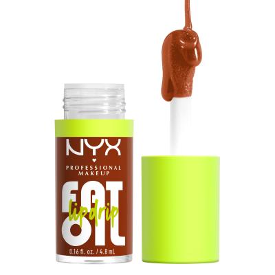 NYX Professional Makeup Fat Oil Lip Drip Olej na pery pre ženy 4,8 ml Odtieň 07 Scrollin