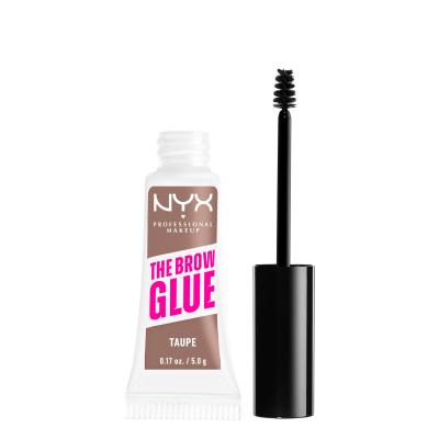 NYX Professional Makeup The Brow Glue Instant Brow Styler Gél a pomáda na obočie pre ženy 5 g Odtieň 02 Taupe