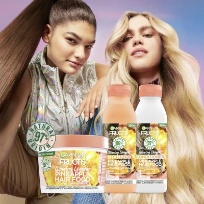 Garnier Fructis Hair Food Pineapple Glowing Lengths Shampoo Šampón pre ženy 350 ml