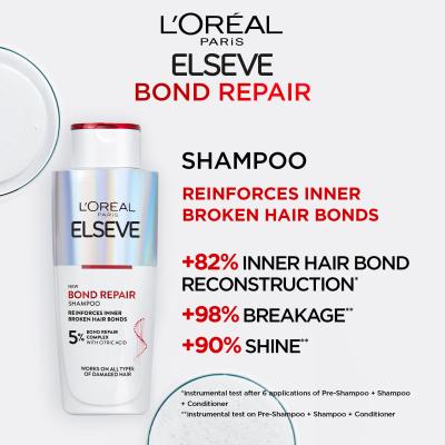 L&#039;Oréal Paris Elseve Bond Repair Shampoo Šampón pre ženy 200 ml