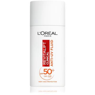 L'Oréal Paris Revitalift Clinical Anti-UV Fluid SPF50+ Denný pleťový krém pre ženy 50 ml