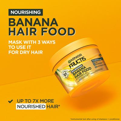 Garnier Fructis Hair Food Banana Nourishing Mask Maska na vlasy pre ženy 400 ml