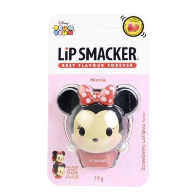 Lip Smacker Disney Minnie Mouse Strawberry Lollipop Balzam na pery pre deti 7,4 g