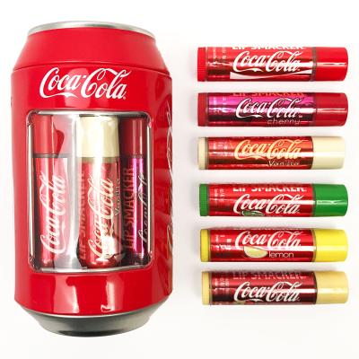 Lip Smacker Coca-Cola Can Collection Darčeková kazeta balzam na pery 6 x 4 g + plechová krabička