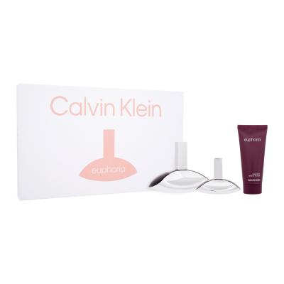 Calvin Klein Euphoria SET2 Darčeková kazeta parfumovaná voda 100 ml + telové mlieko 100 ml + parfumovaná voda 30 ml