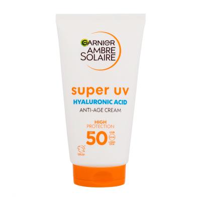 Garnier Ambre Solaire Super UV Hyaluronic Acid Anti-Age Cream SPF50 Opaľovací prípravok na tvár 50 ml