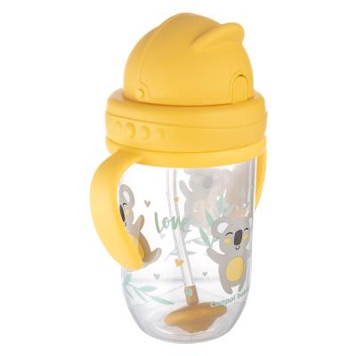 Canpol babies Exotic Animals Non-Spill Expert Cup With Weighted Straw Yellow Šálka pre deti 270 ml