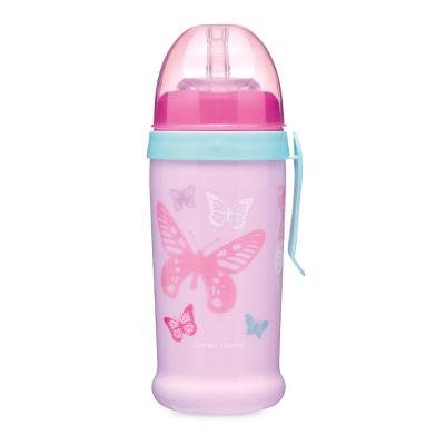 Canpol babies Active Cup Non-Spill Sport Cup Butterfly Pink Šálka pre deti 350 ml
