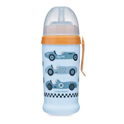 Canpol babies Active Cup Non-Spill Sport Cup Cars Blue Šálka pre deti 350 ml