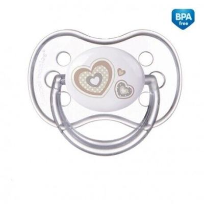 Canpol babies Newborn Baby More Comfort Silicone Soother Hearts 18m+ Cumlík pre deti 1 ks