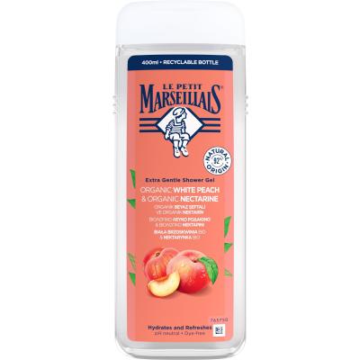 Le Petit Marseillais Extra Gentle Shower Gel Organic White Peach &amp; Organic Nectarine Sprchovací gél 400 ml