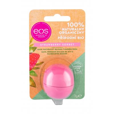 EOS Organic Balzam na pery pre ženy 7 g Odtieň Strawberry Sorbet