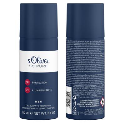 s.Oliver So Pure Dezodorant pre mužov 150 ml