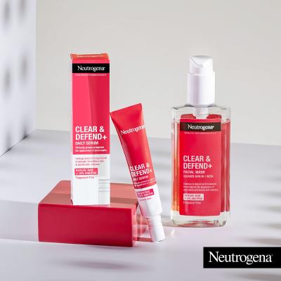 Neutrogena Clear &amp; Defend+ Facial Wash Čistiaci gél 200 ml
