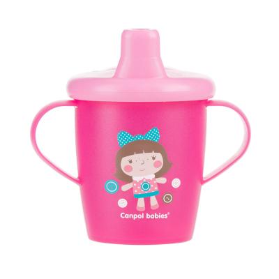Canpol babies Toys Non-Spill Cup Pink 9m+ Šálka pre deti 250 ml