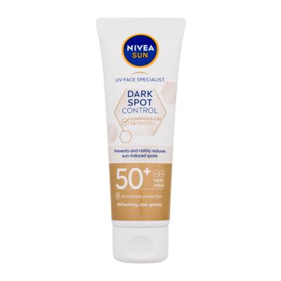 Nivea Sun Dark Spot Control Sun Fluid SPF50+ Denný pleťový krém pre ženy 40 ml