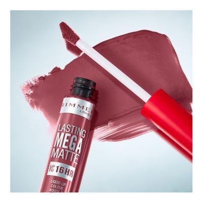 Rimmel London Lasting Mega Matte Liquid Lip Colour Rúž pre ženy 7,4 ml Odtieň Coral Sass