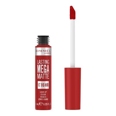 Rimmel London Lasting Mega Matte Liquid Lip Colour Rúž pre ženy 7,4 ml Odtieň Fire Starter