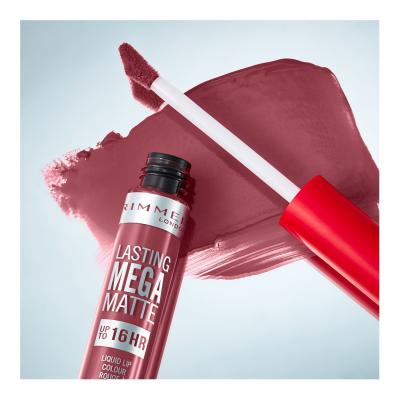 Rimmel London Lasting Mega Matte Liquid Lip Colour Rúž pre ženy 7,4 ml Odtieň Ravishing Rose
