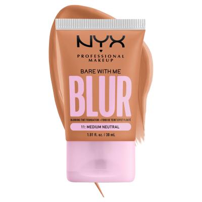 NYX Professional Makeup Bare With Me Blur Tint Foundation Make-up pre ženy 30 ml Odtieň 11 Medium Neutral