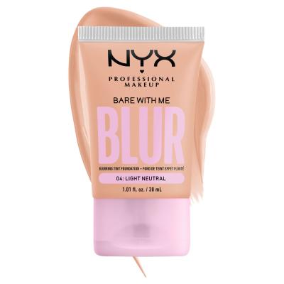 NYX Professional Makeup Bare With Me Blur Tint Foundation Make-up pre ženy 30 ml Odtieň 04 Light Neutral