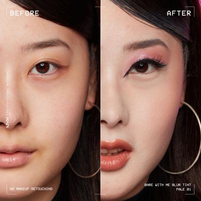 NYX Professional Makeup Bare With Me Blur Tint Foundation Make-up pre ženy 30 ml Odtieň 01 Pale
