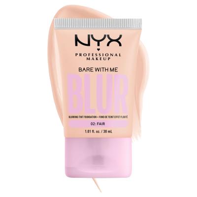 NYX Professional Makeup Bare With Me Blur Tint Foundation Make-up pre ženy 30 ml Odtieň 02 Fair