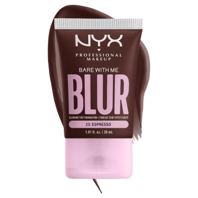 NYX Professional Makeup Bare With Me Blur Tint Foundation Make-up pre ženy 30 ml Odtieň 23 Espresso