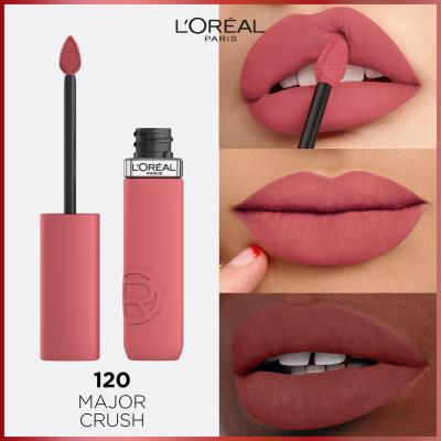 L&#039;Oréal Paris Infaillible Matte Resistance Lipstick Rúž pre ženy 5 ml Odtieň 120 Major Crush