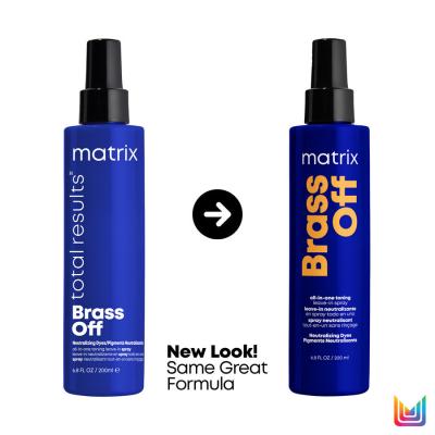 Matrix Brass Off All-In-One Toning Leave-In Spray Bezoplachová starostlivosť pre ženy 200 ml