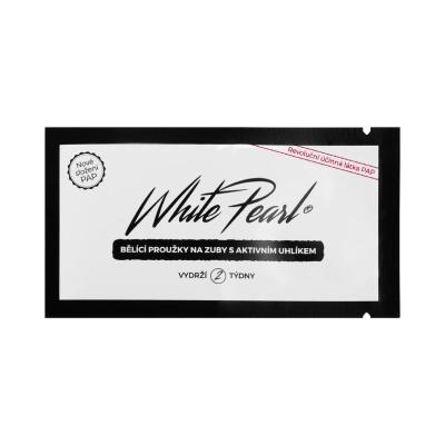White Pearl PAP Charcoal Whitening Strips Bielenie zubov Set