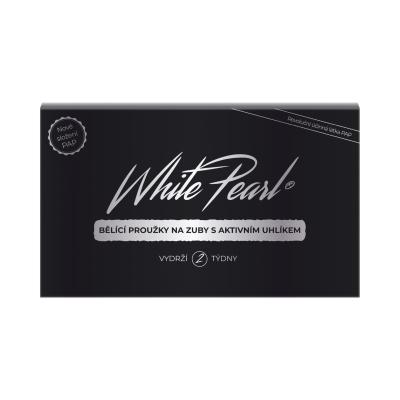White Pearl PAP Charcoal Whitening Strips Bielenie zubov Set