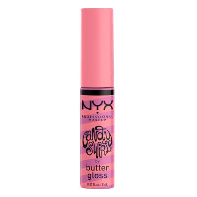 NYX Professional Makeup Butter Gloss Candy Swirl Lesk na pery pre ženy 8 ml Odtieň 02 Sprinkle