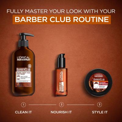 L&#039;Oréal Paris Men Expert Barber Club Defining Fiber Cream Krém na vlasy pre mužov 75 ml