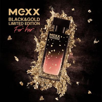 Mexx Black &amp; Gold Limited Edition Toaletná voda pre ženy 15 ml