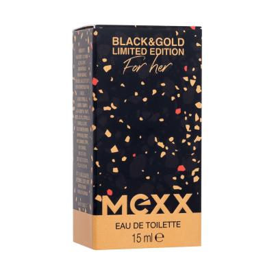Mexx Black &amp; Gold Limited Edition Toaletná voda pre ženy 15 ml