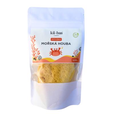 Kii-Baa Organic Silky Sea Sponge 10-12 cm Doplnok do kúpeľne 1 ks