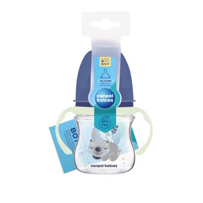Canpol babies Sleepy Koala Easy Start Anti-Colic Bottle Blue 0m+ Dojčenská fľaša pre deti 120 ml