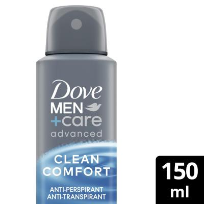 Dove Men + Care Advanced Clean Comfort 72h Antiperspirant pre mužov 150 ml