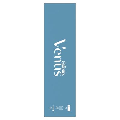 Gillette Venus Darčeková kazeta holiaci strojček Venus Smooth 1 ks + náhradná hlavica 1 ks + gél na holenie Satin Care Sensitive Aloe Vera 75 ml