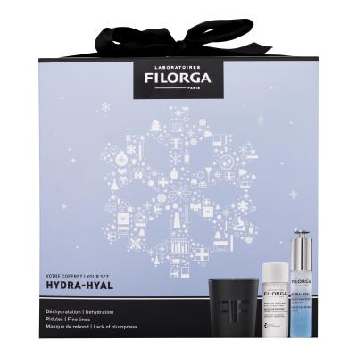 Filorga Hydra-Hyal Hydrating Plumping Serum Darčeková kazeta pleťové sérum Hydra-Hyal Hydrating Plumping Serum 30 ml + micelárna voda Micellar Solution 50 ml + sviečka