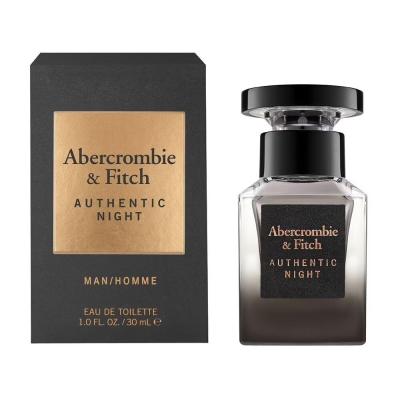Abercrombie &amp; Fitch Authentic Night Toaletná voda pre mužov 30 ml