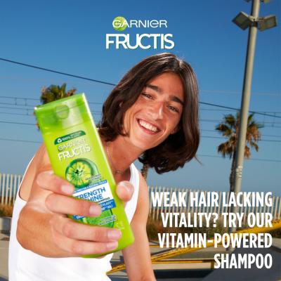 Garnier Fructis Strength &amp; Shine Fortifying Shampoo Šampón pre ženy 400 ml