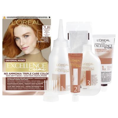 L&#039;Oréal Paris Excellence Creme Triple Protection Farba na vlasy pre ženy 48 ml Odtieň 7UR Universal Copper