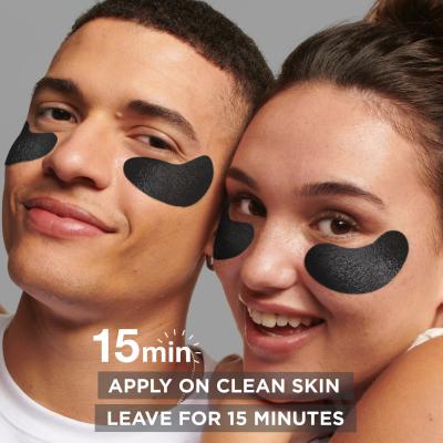 Garnier Skin Naturals Charcoal Caffeine Depuffing Eye Mask Maska na oči pre ženy 5 g
