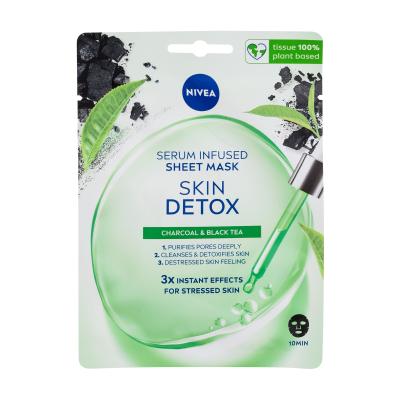 Nivea Skin Detox Serum Infused Sheet Mask Pleťová maska pre ženy 1 ks