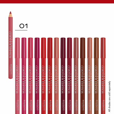 BOURJOIS Paris Contour Edition Ceruzka na pery pre ženy 1,14 g Odtieň 01 Nude Wave