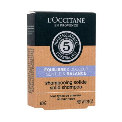 L&#039;Occitane Aromachology Gentle &amp; Balance Solid Shampoo Šampón pre ženy 60 g