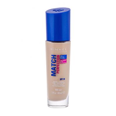 Rimmel London Match Perfection SPF20 Make-up pre ženy 30 ml Odtieň 100 Ivory