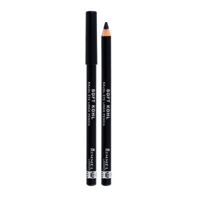 Rimmel London Soft Kohl Ceruzka na oči pre ženy 1,2 g Odtieň 061 Jet Black